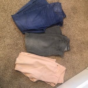 3 pairs of Old Navy Rockstar Mid Rise size 10 reg
